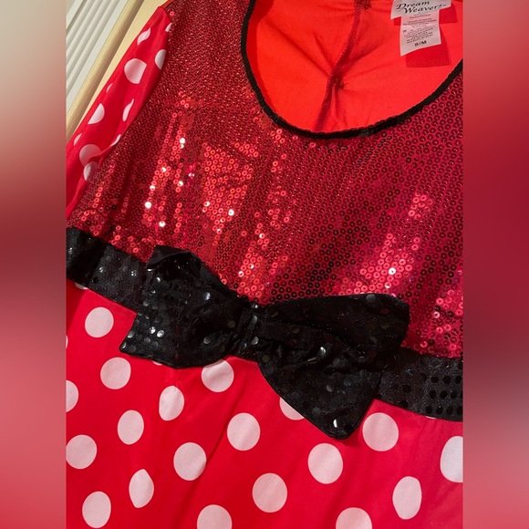 Dream Weavers Red Polka Dot Minnie Mouse Costume, S/M - Picture 9 of 15